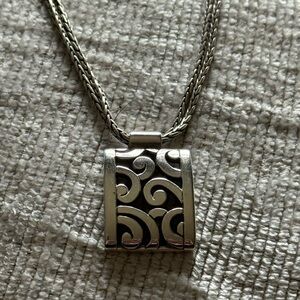 Brighton Silver Swirl Necklace
